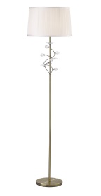 IL31224/WH  Willow Crystal 164cm Floor Lamp 1 Light